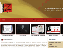 Tablet Screenshot of edicionesgraficasz.com